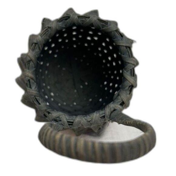 Pinapple Basket With Handle, Green Color see Diagram In Photos - Picture 7 of 8